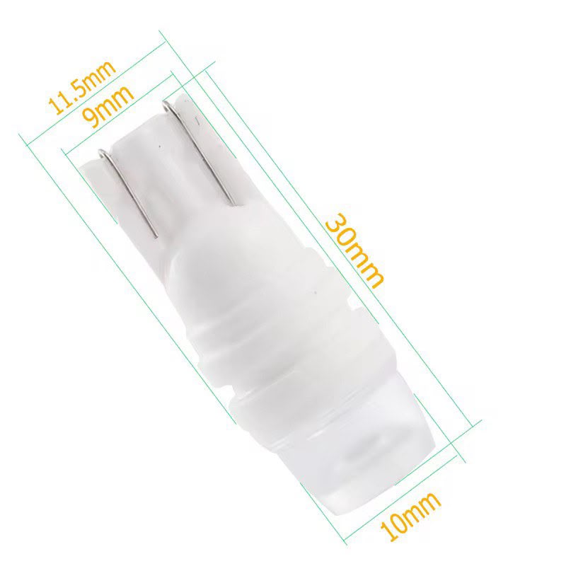 T10 Ceramic Green LED Bulb (2 Pcs)